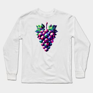 Abstract Geometric Grapes - Color Design Long Sleeve T-Shirt